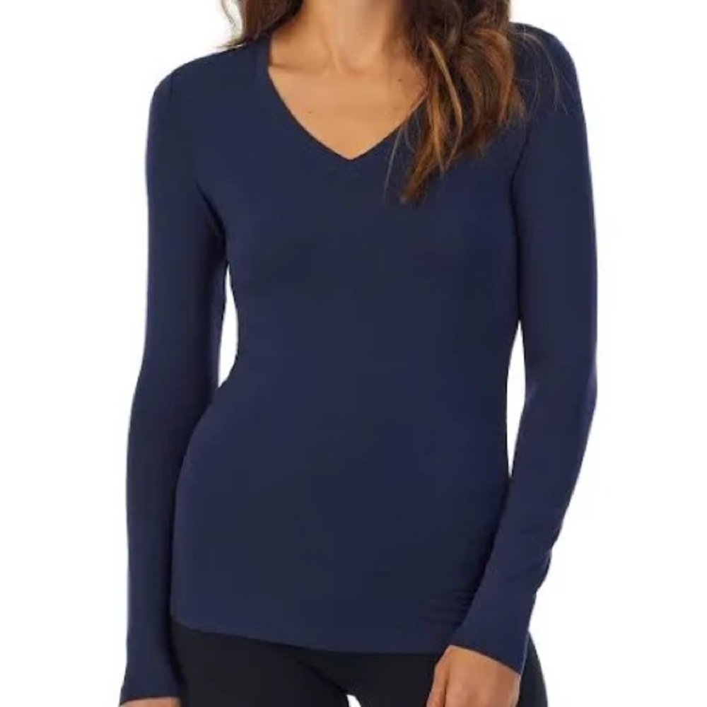 GAP Navy V-Neck Long Sleeve Top